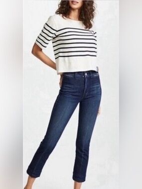 AMO Audrey Cropped Jeans in Eclipse